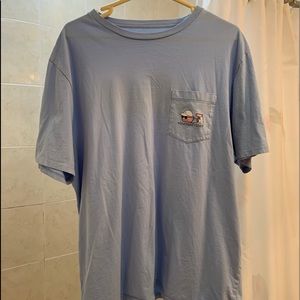 Camp themed vineyard vines tshirt